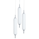 Typha Multi Pendant - Polished Chrome / White