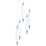 Typha Multi Pendant - Matte Black / White