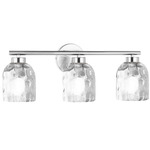 Vallora Bathroom Vanity Light - Polished Chrome / Clear