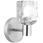 Vallora Wall Sconce - Polished Chrome / Clear