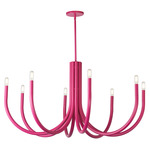 Wand Chandelier - Bright Pink