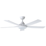 Swiftsure Ceiling Fan - White / White