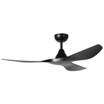 Surfline Ceiling Fan - Black / Black