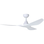 Surfline Ceiling Fan - White / White