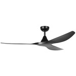 Surfline Ceiling Fan - Black / Black