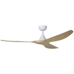 Surfline Ceiling Fan - White / Coastal Oak / Coastal Oak