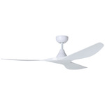 Surfline Ceiling Fan - White / White