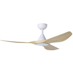 Surfline Ceiling Fan - White / Coastal Oak / Coastal Oak