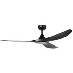 Surfline Ceiling Fan - Black / Black