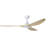 Surfline Ceiling Fan - White / Coastal Oak / Coastal Oak