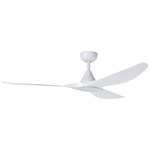 Surfline Ceiling Fan - White / White