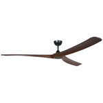 Williwaw Ceiling Fan - Black / Walnut / Walnut