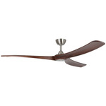 Williwaw Ceiling Fan - Brushed Nickel / Acacia / Acacia