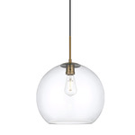 Baxter Pendant - Satin Gold / Clear