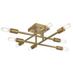 Script Ceiling Light - Satin Gold