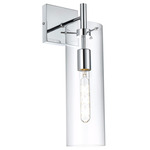 Savant Wall Sconce - Chrome / Clear