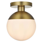 Eclipse Ceiling Light - Satin Gold / Frosted White