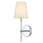 Mel Wall Sconce - Chrome / White