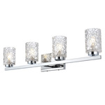 Cassie Bathroom Vanity Light - Chrome / Clear