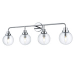 Hanson Bathroom Vanity Light - Chrome / Clear