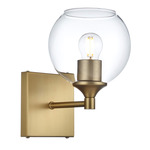 Eero Wall Sconce - Satin Gold / Clear