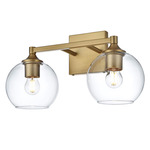 Eero Bathroom Vanity Light - Satin Gold / Clear