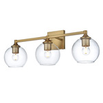 Eero Bathroom Vanity Light - Satin Gold / Clear