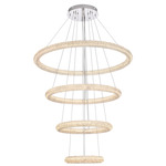 Bowen 4-Tier Chandelier - Chrome