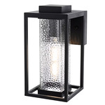 Philip Outdoor Wall Sconce - Black / Clear
