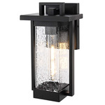Tilton Outdoor Wall Light - Black / Clear