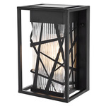 Eyre Outdoor Wall Light - Black / Clear