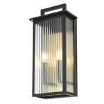 Kannon Outdoor Wall Sconce - Black