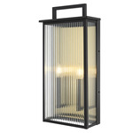 Kannon Outdoor Wall Sconce - Black