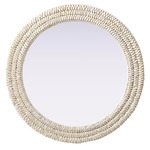 Marlowe Round Mirror - Linen White
