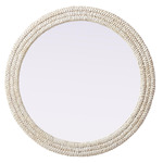 Marlowe Round Mirror - Linen White