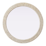 Marlowe Round Mirror - Linen White