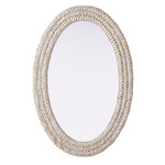 Marlowe Oval Mirror - Linen White