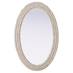 Marlowe Oval Mirror - Linen White