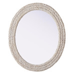 Marlowe Oval Mirror - Linen White
