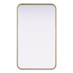 Remy Rectangular Mirror - Brass