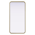 Remy Rectangular Mirror - Brass