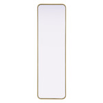 Remy Rectangular Mirror - Brass