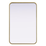 Remy Rectangular Mirror - Brass