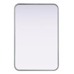 Remy Rectangular Mirror - Silver