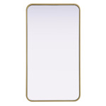 Remy Rectangular Mirror - Brass