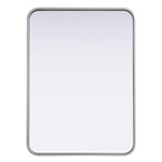 Remy Rectangular Mirror - Silver
