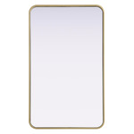 Remy Rectangular Mirror - Brass