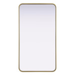 Remy Rectangular Mirror - Brass