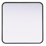 Remy Square Mirror - Black