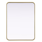 Remy Rectangular Mirror - Brass